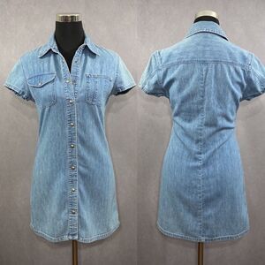 Vintage 90’s Gap Denim Snap Dress